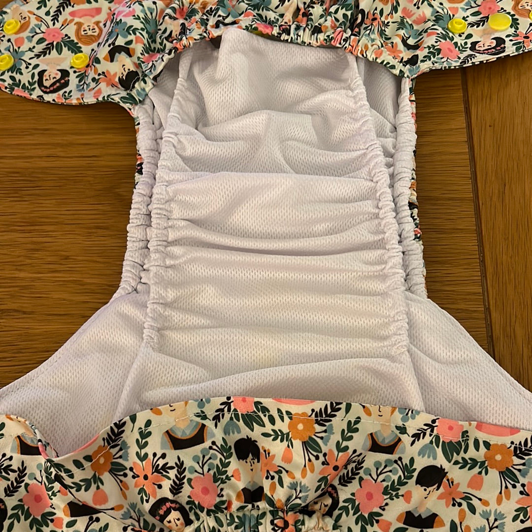Monarch flora familia print All in two nappy / AI2 (032)