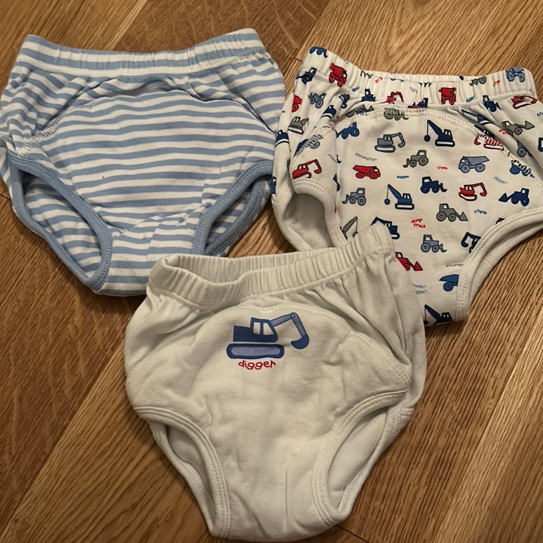 Three junior training pants. Jojo Maman Bebe