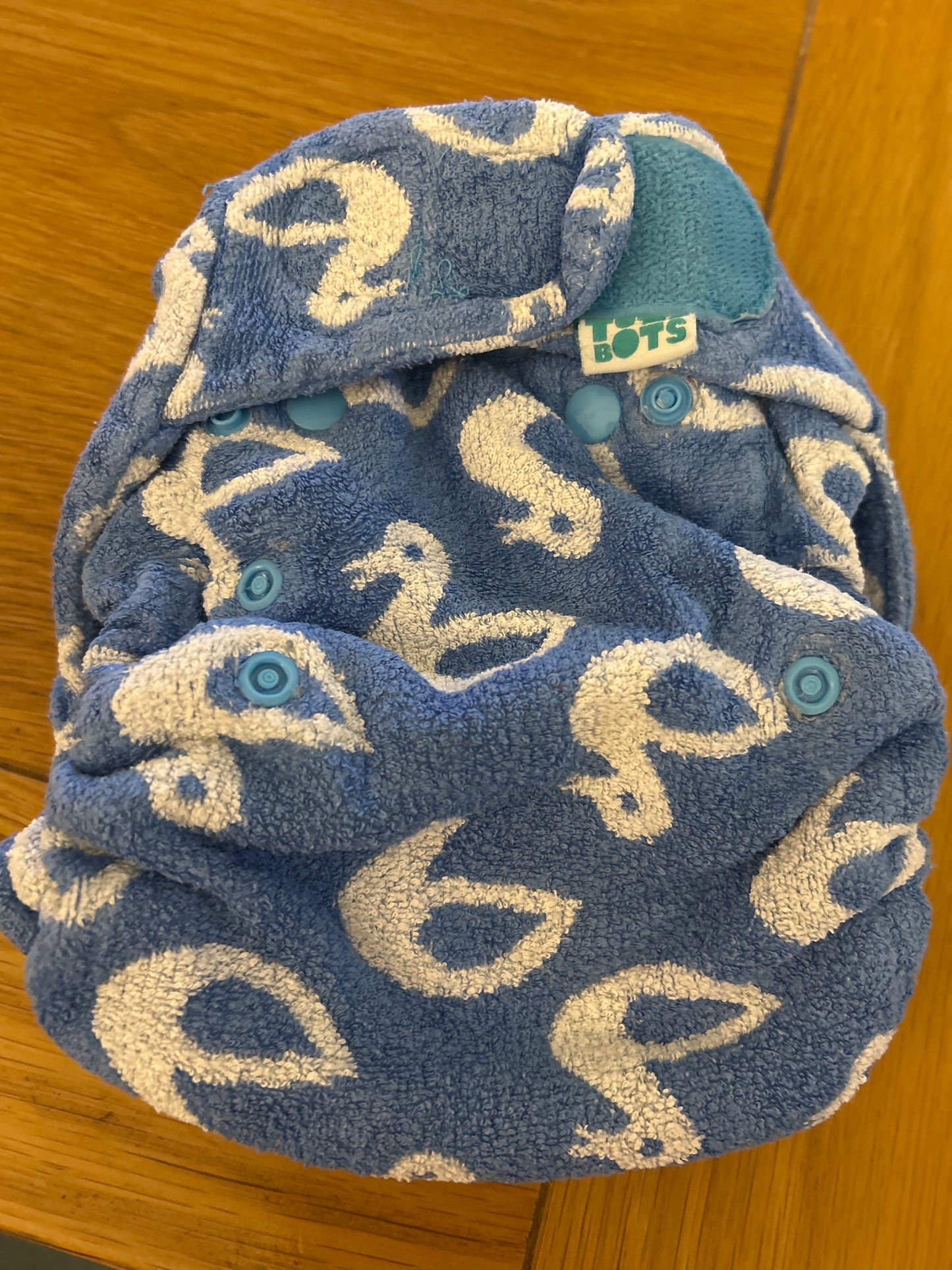TotsBots Bamboozle stretch fitted nappy size 3, 2023 style  (091)