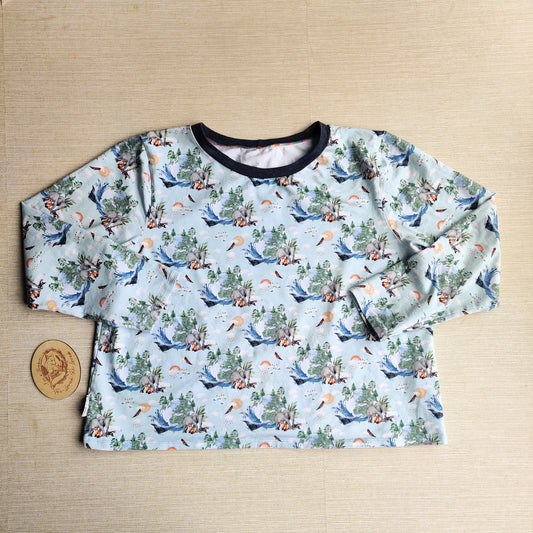 Age 7 long sleeve body t shirt EUC. Fox & Bobbin Preloved cloth friendly clothing