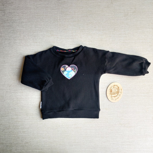 Age 2 varsity waffle sweater EUC. Fox & Bobbin Preloved cloth friendly clothing