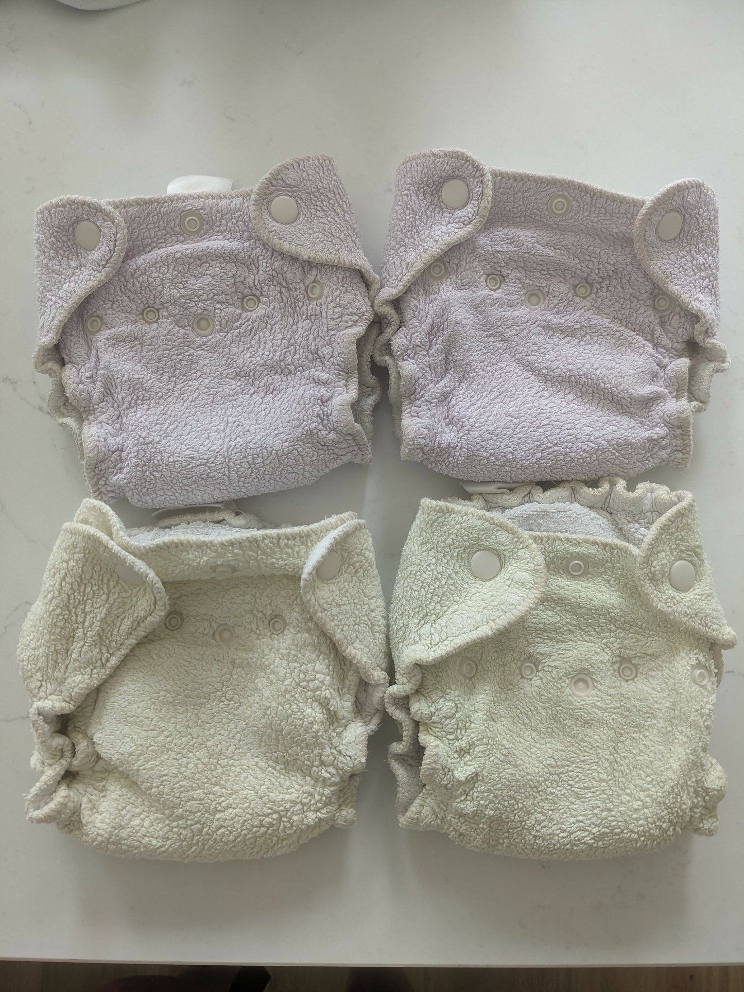 9 Kissaluv fitted popper newborn nappies