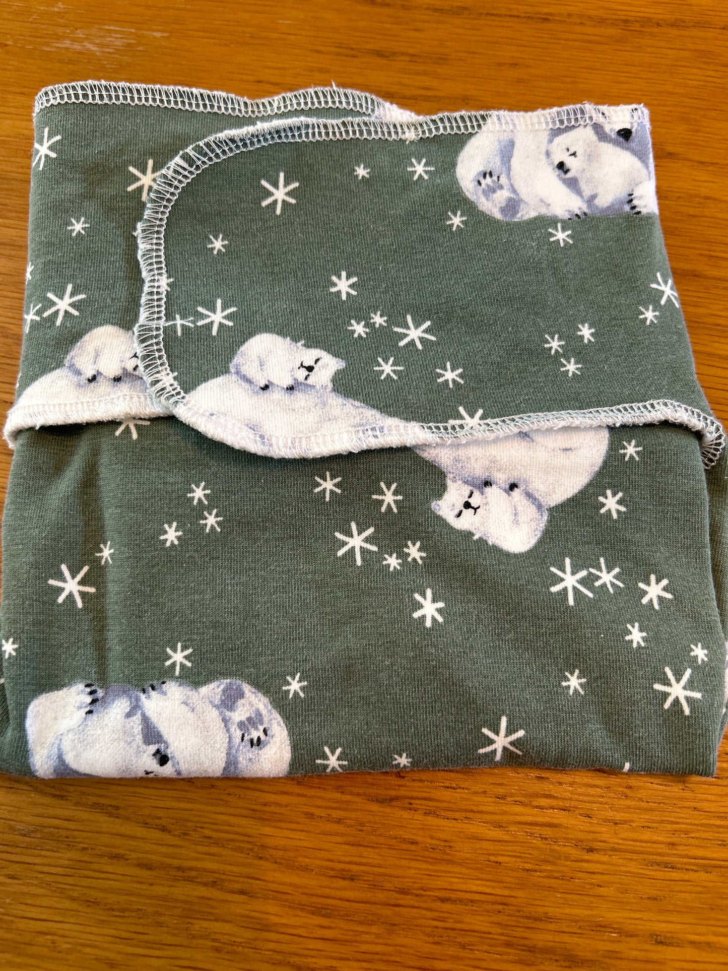 Bubba Flatz polar bear preflat (flat) bamboo basic nappy (059)