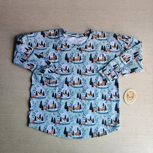 Women’s medium lounge top sample sale. Fox & Bobbin Preloved cloth friendly clothing