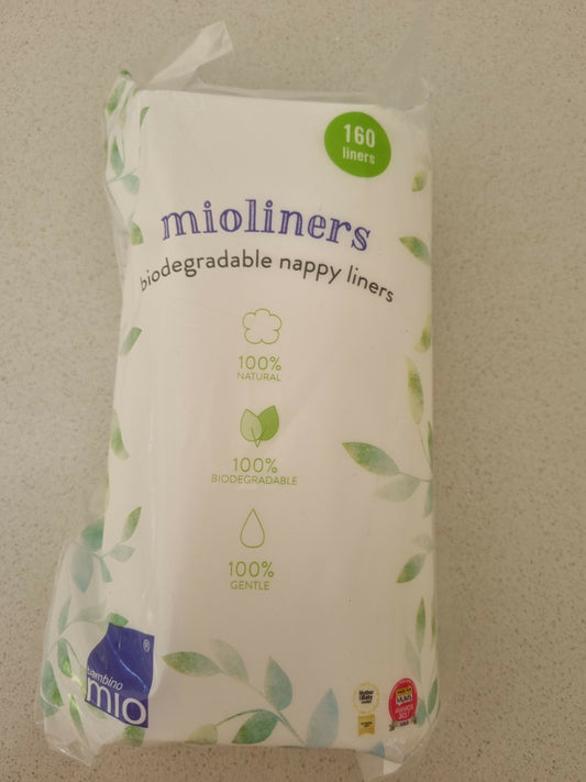 1 pack of 160 biodegradable nappy liners