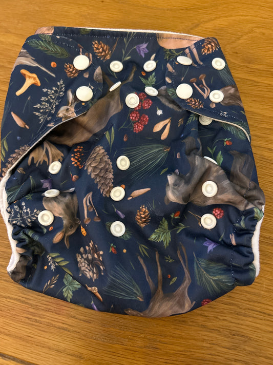 Frog and Bear pocket nappy (unbranded; 092)