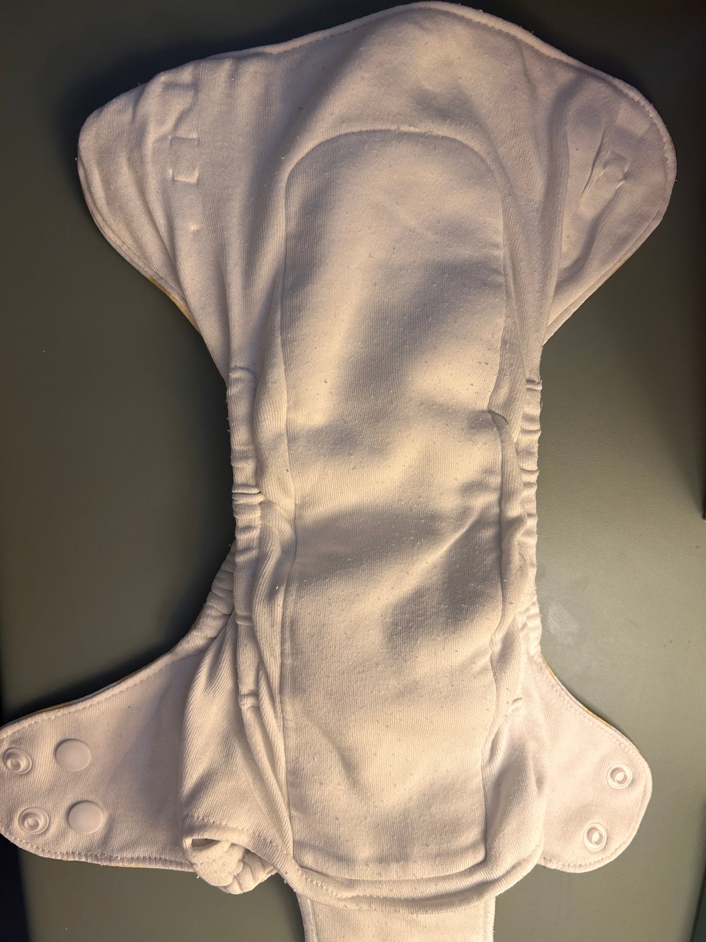 Little Lovebum newborn nappy new style, newbie natural, like new (003)