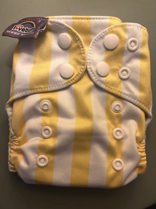 Little Lovebum newborn nappy new style, newbie natural, like new (003)
