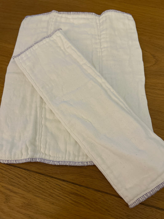 Flat prefolds newborn x2 (flats) (092)