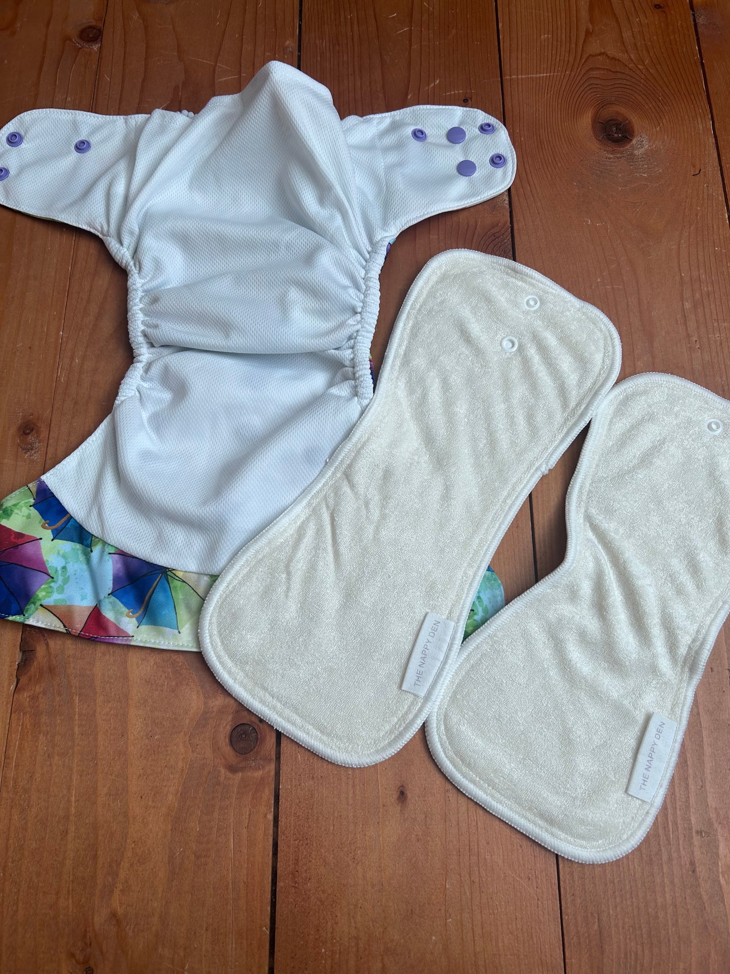The Nappy Den all in two / pocket nappy - brand new (003)
