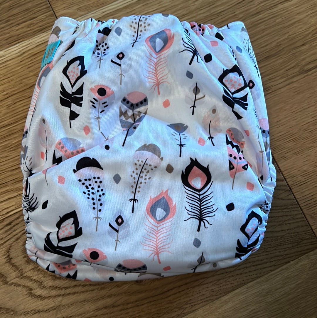 Alva baby pocket nappy with 2 inserts (041)