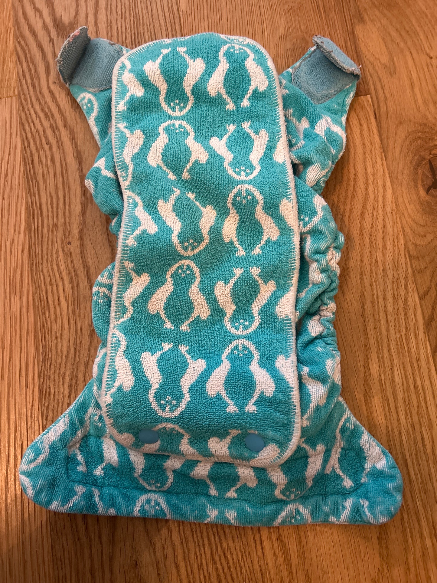 TotsBots  - Fitted Nappy bamboozle size 2 turquoise (003)