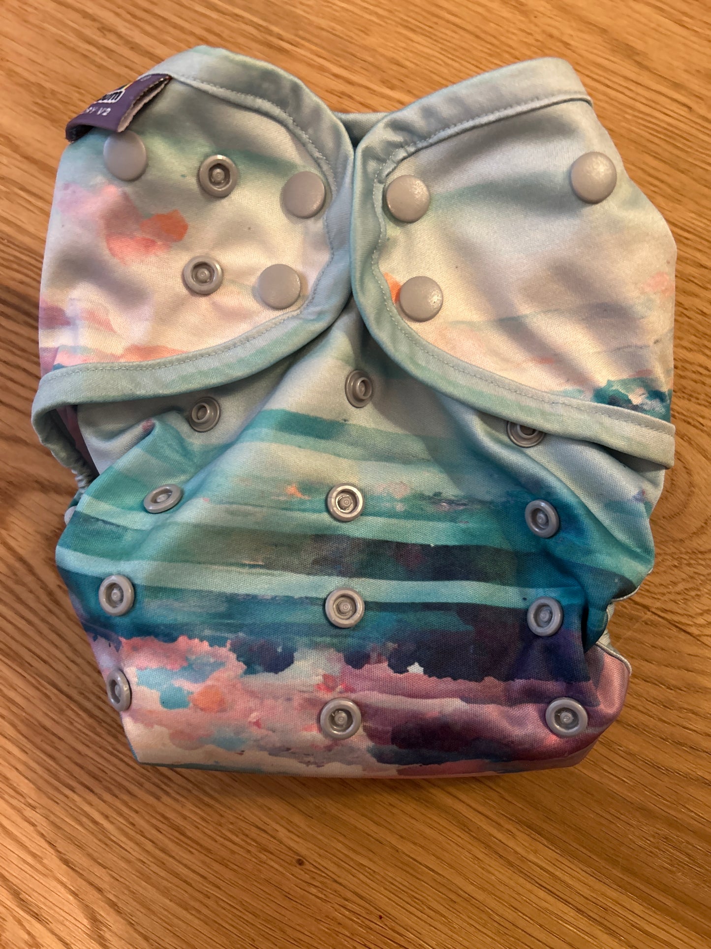 Little Lovebum new print quick dry rainbow inner all in one - brand new (059)