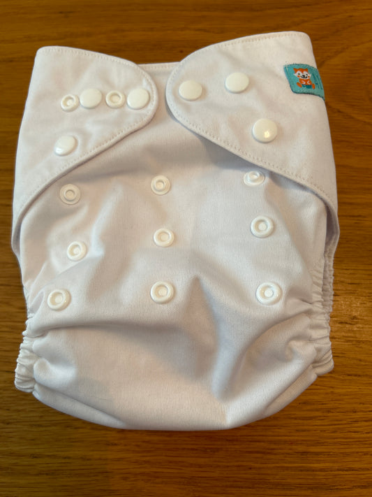 Alva baby white pocket nappy (014)