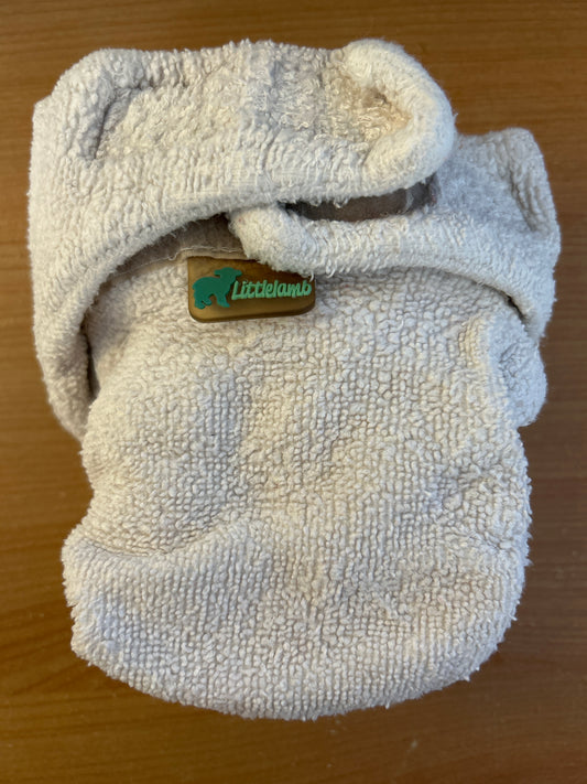 Little Lamb fitted nappy size 2 (003)