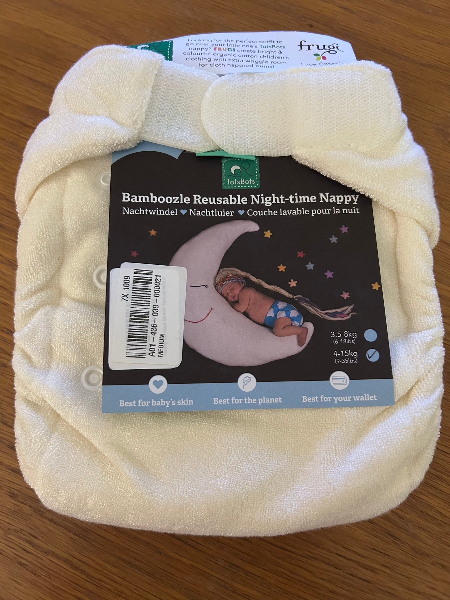TotsBots Bamboozle stretch fitted nappy size 2, 2023 style - brand new (089)