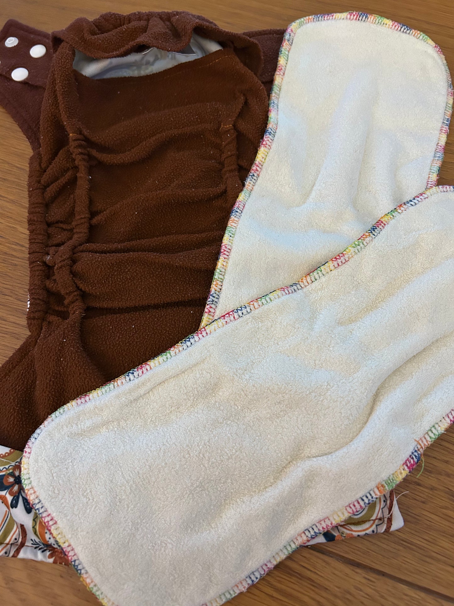 Elinfant one size pocket nappy with inserts (092; unbranded)
