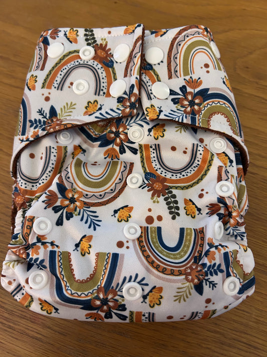 Elinfant one size pocket nappy with inserts (092; unbranded)
