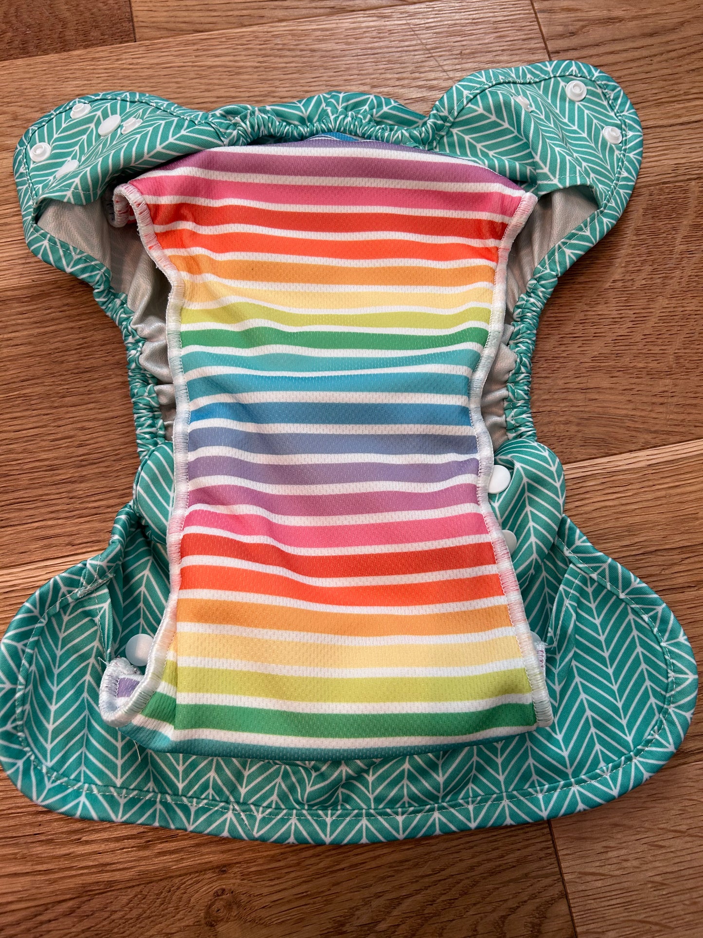 Little Lovebum mint colour quick dry rainbow inner all in one (003)