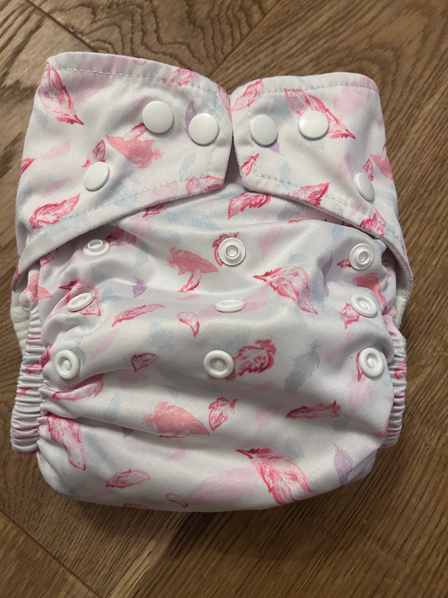 Modern cloth nappies pocket nappy with three slim inserts (022)