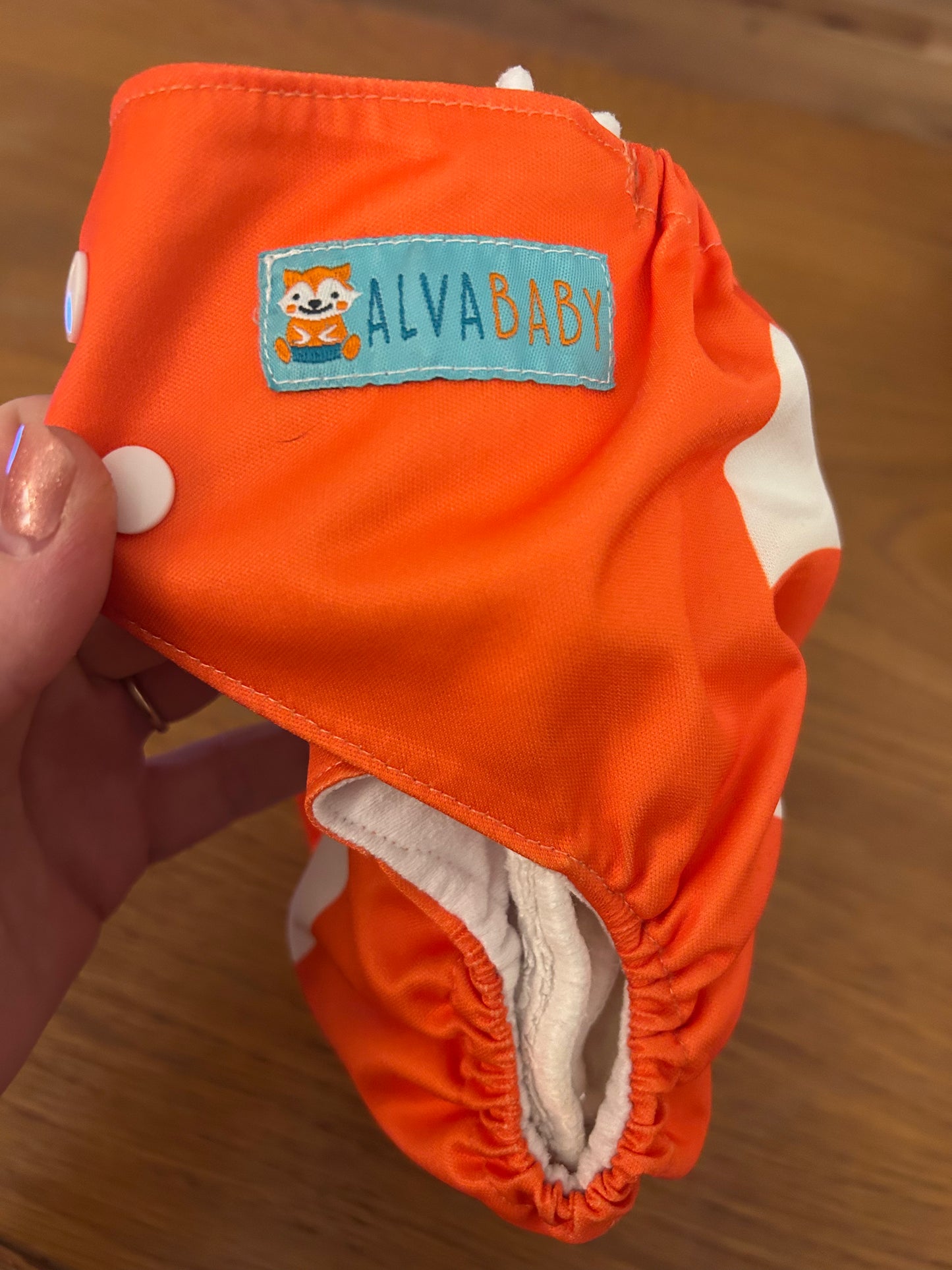Alva baby pocket nappy with 2 inserts (003)