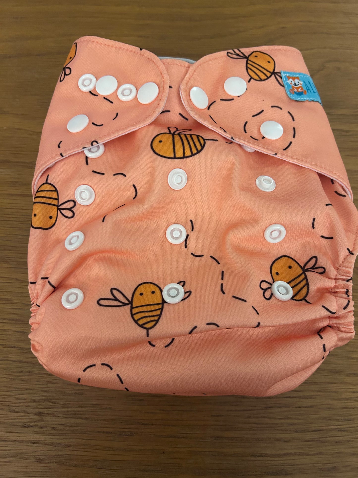 Alva baby pocket nappy with 2 inserts (003)