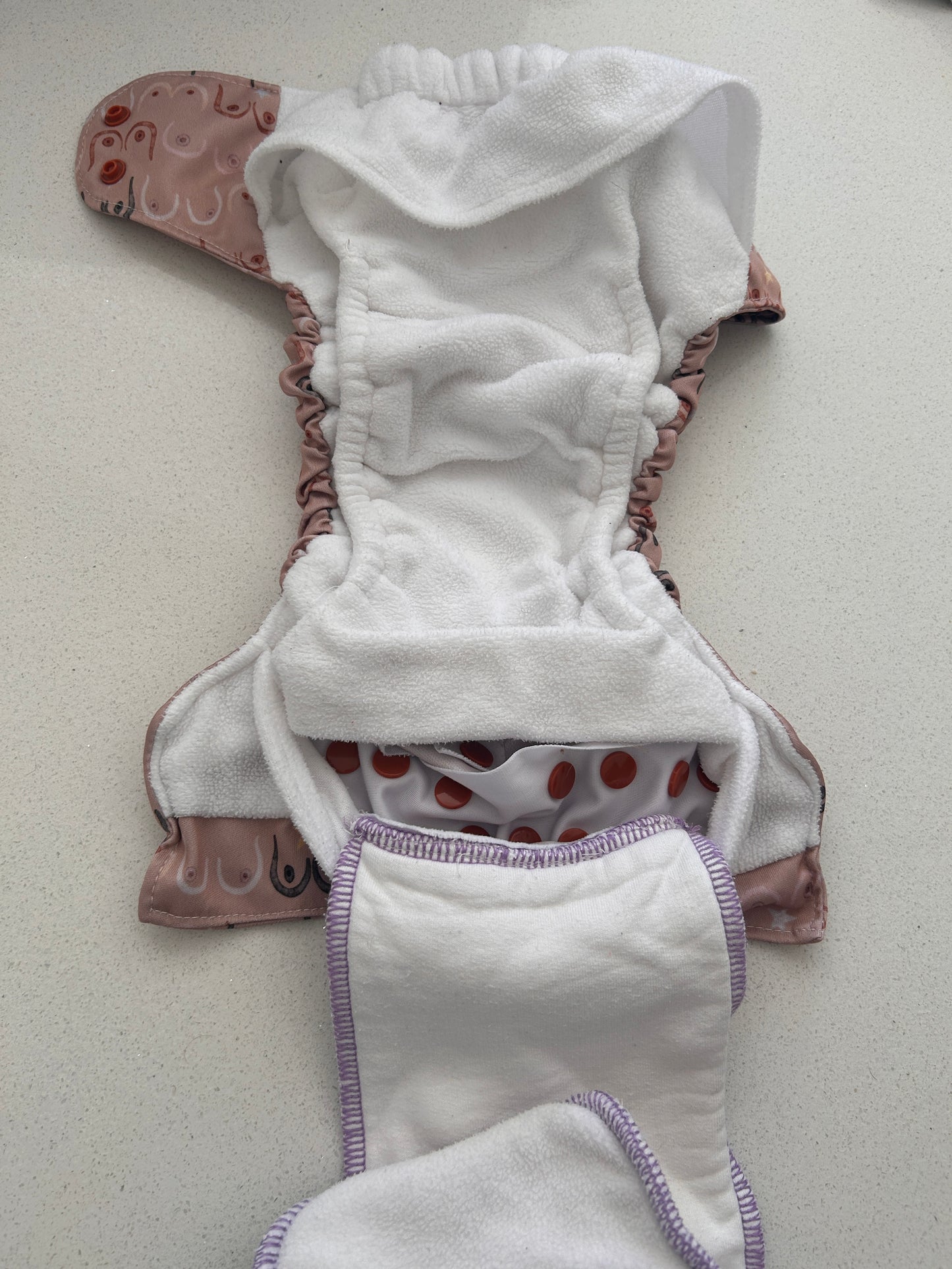 Reusabelles Bells Bumz booby roller pocket nappy (#100)