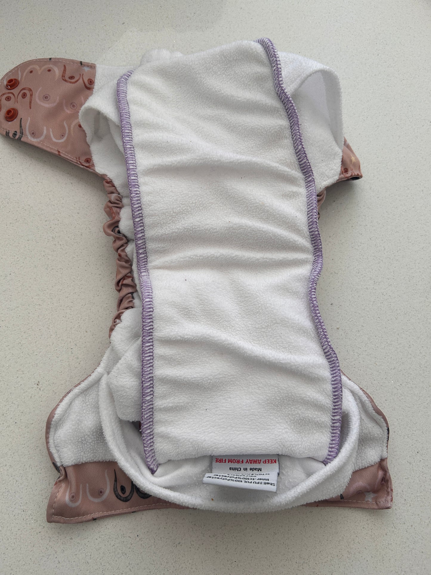 Reusabelles Bells Bumz booby roller pocket nappy (#100)