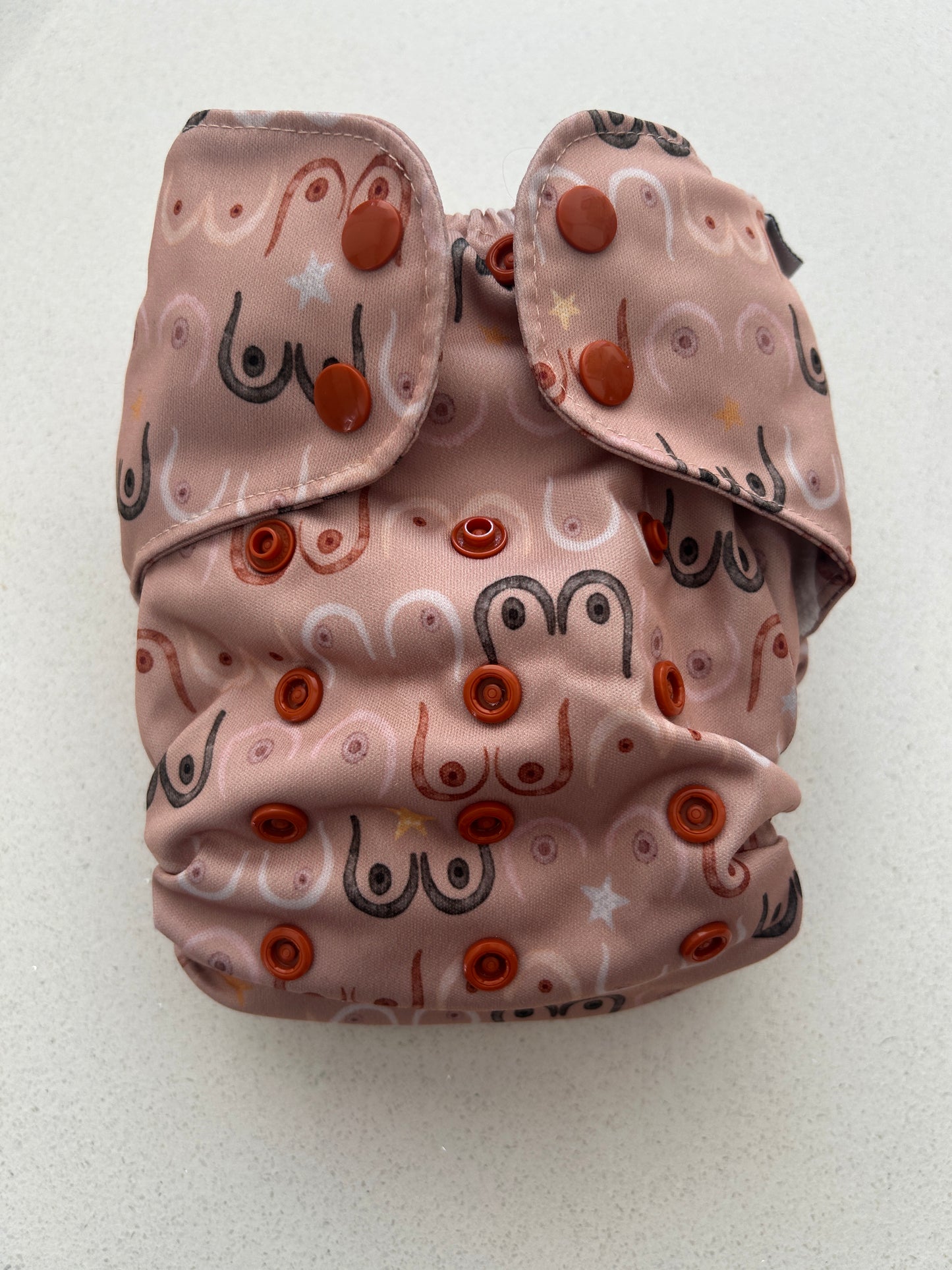 Reusabelles Bells Bumz booby roller pocket nappy (#100)
