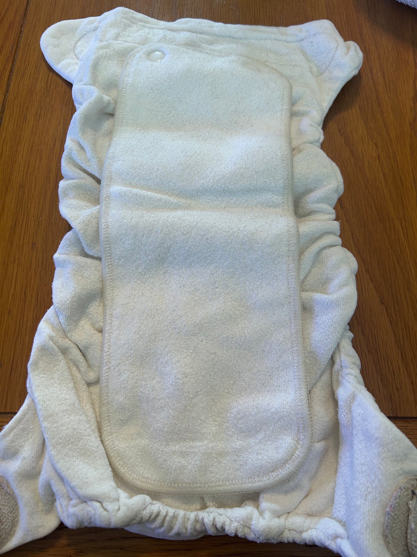 TotsBots  - Fitted Nappy bamboozle stretch white size 3 (056)