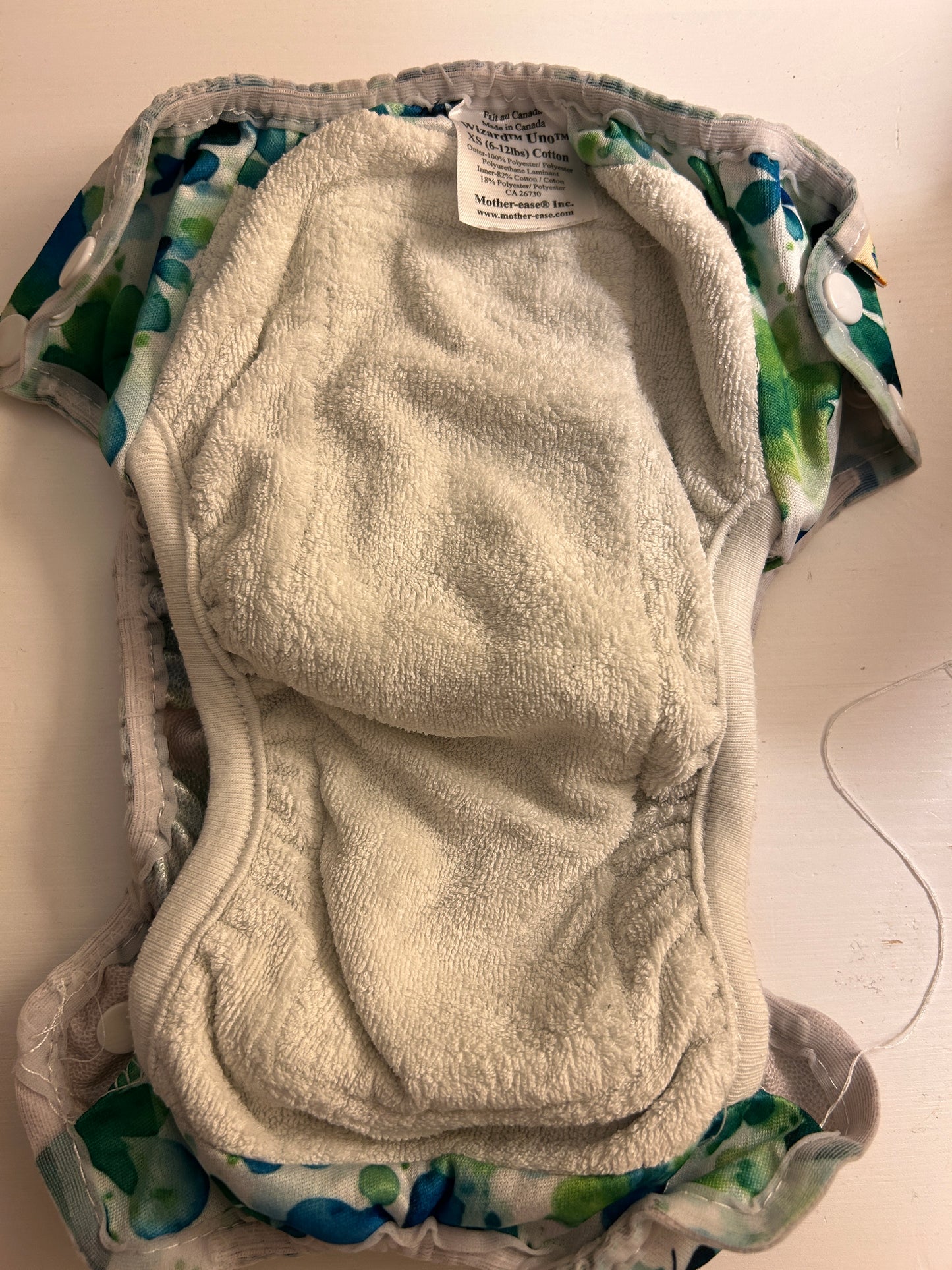 Motherease newborn / XS all in one organic cotton nappy (003)