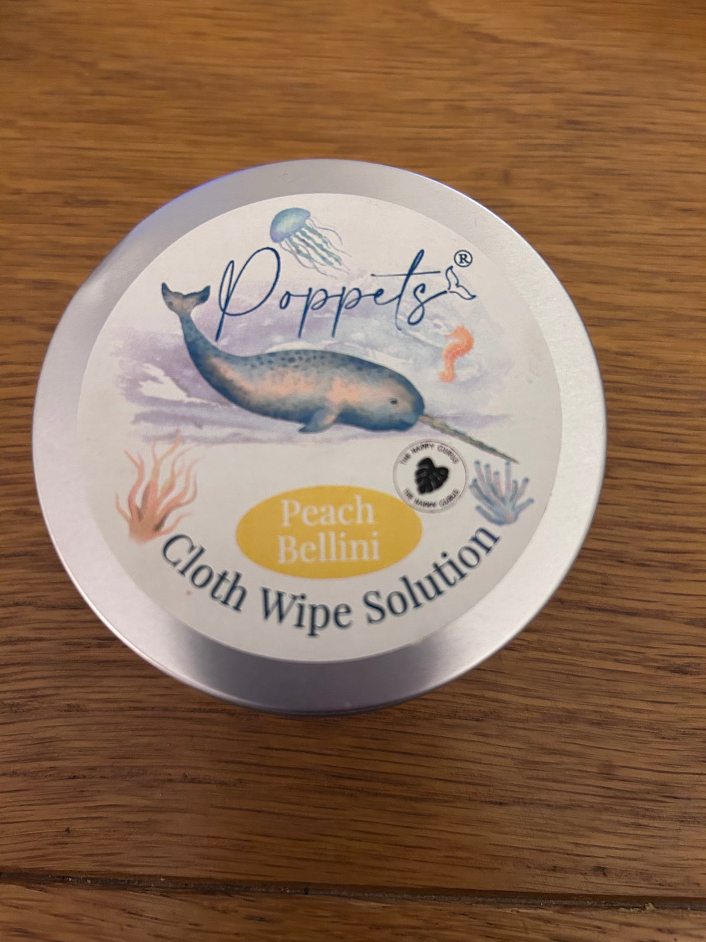 Poppets Peach Bellini Cloth Wipe Solution (accessories; 090)