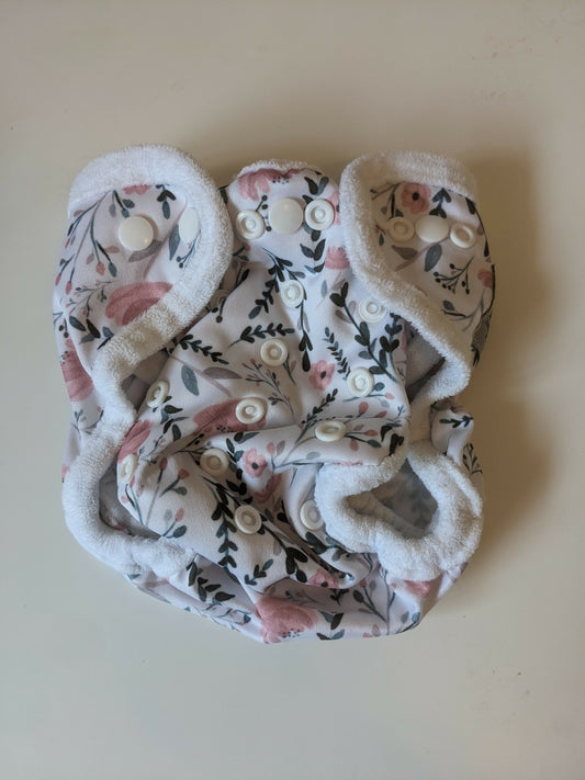 Bells bumz floral newborn wrap