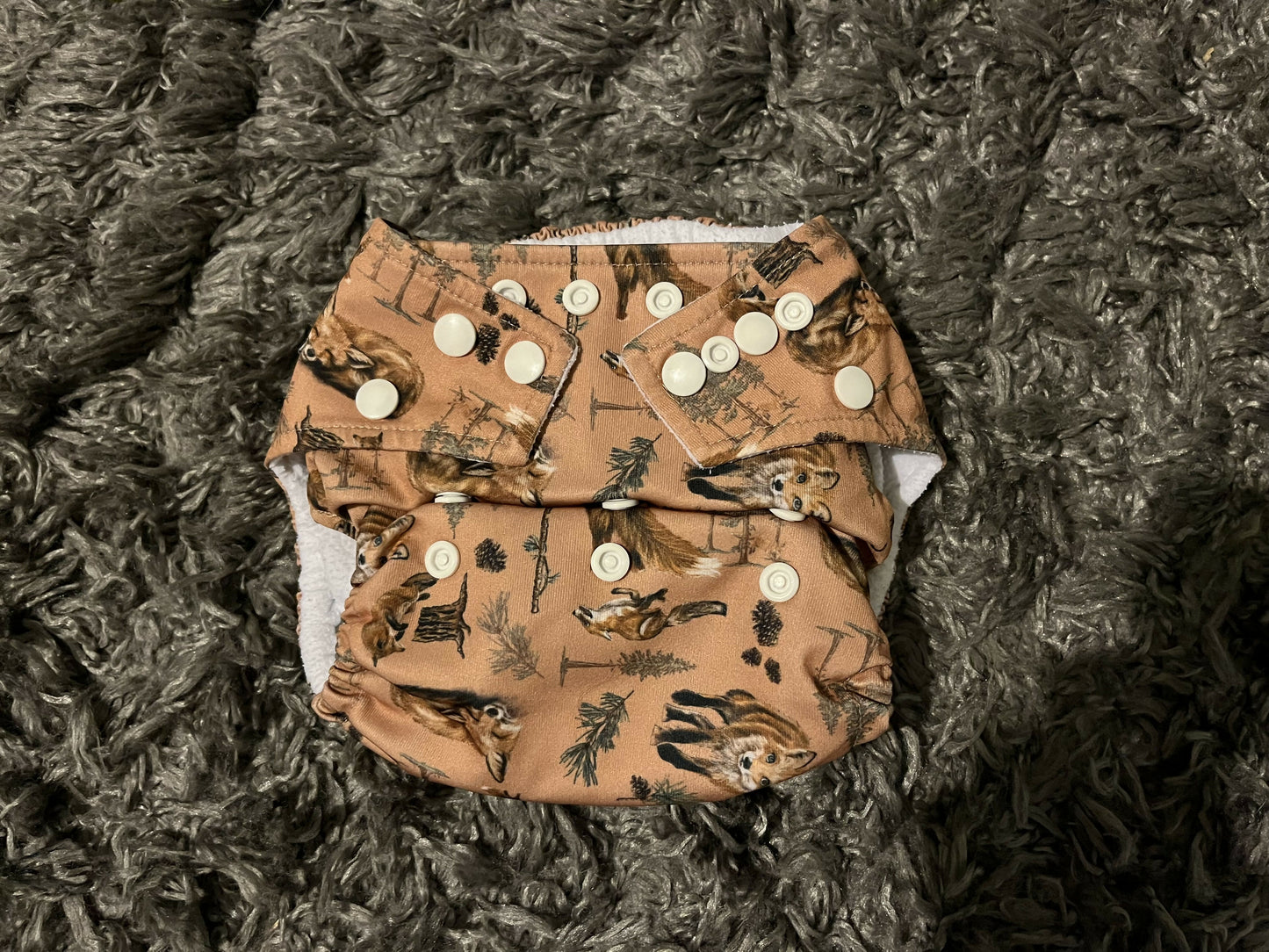 Little Lamb one size pocket nappy shell