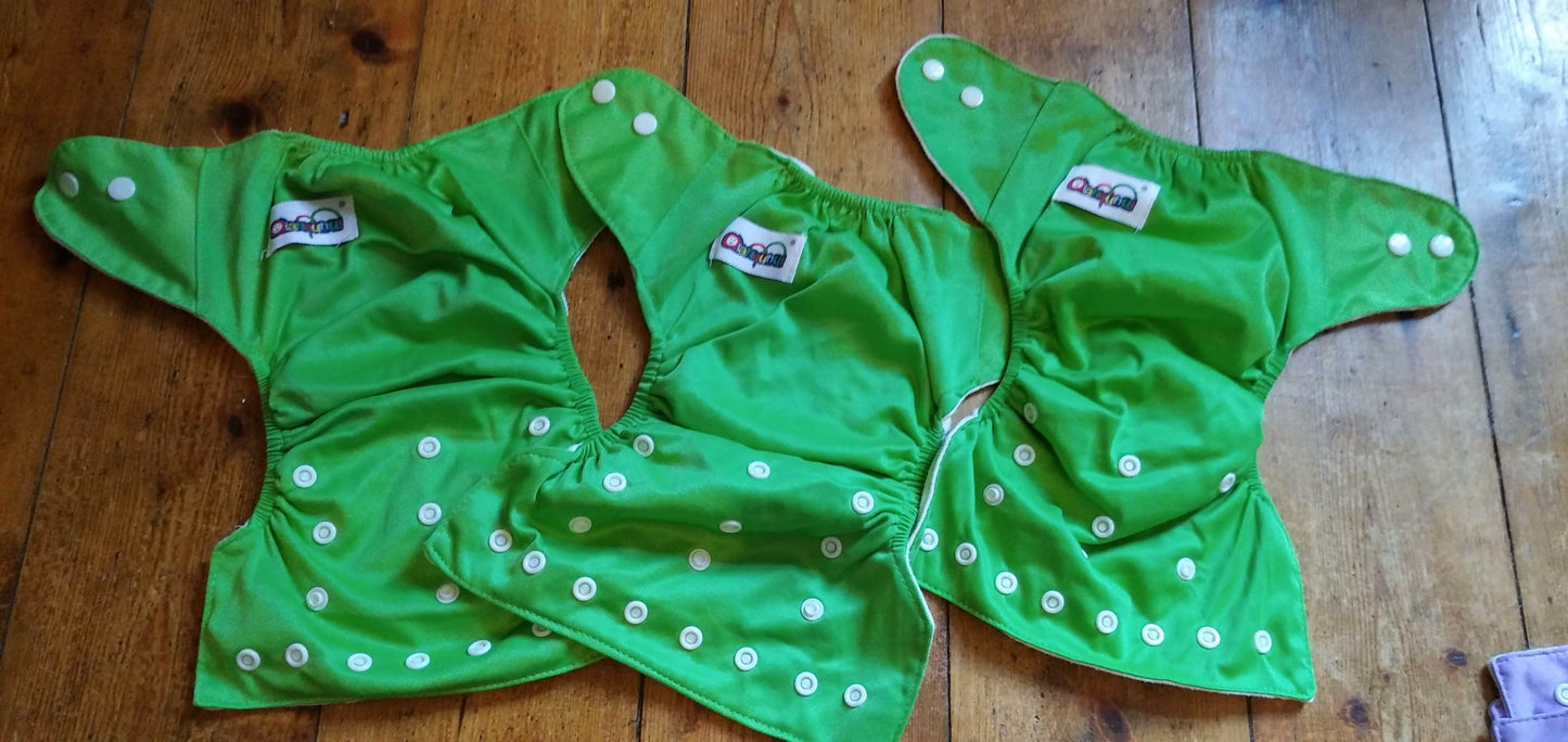 15 Reusable nappies cloth diaper with boosters and liner sheets