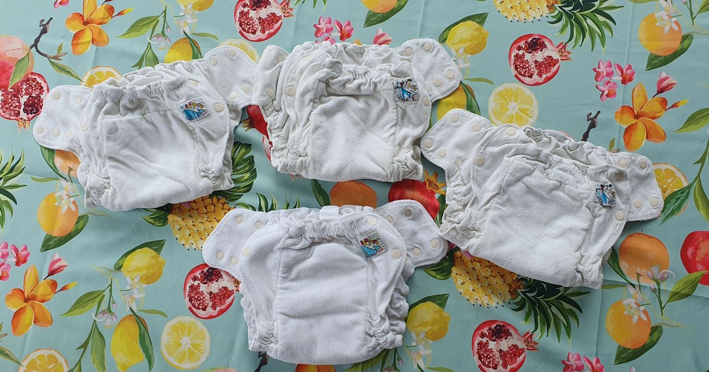 x4 MotherEase Large Cotton Sandy's Nappies