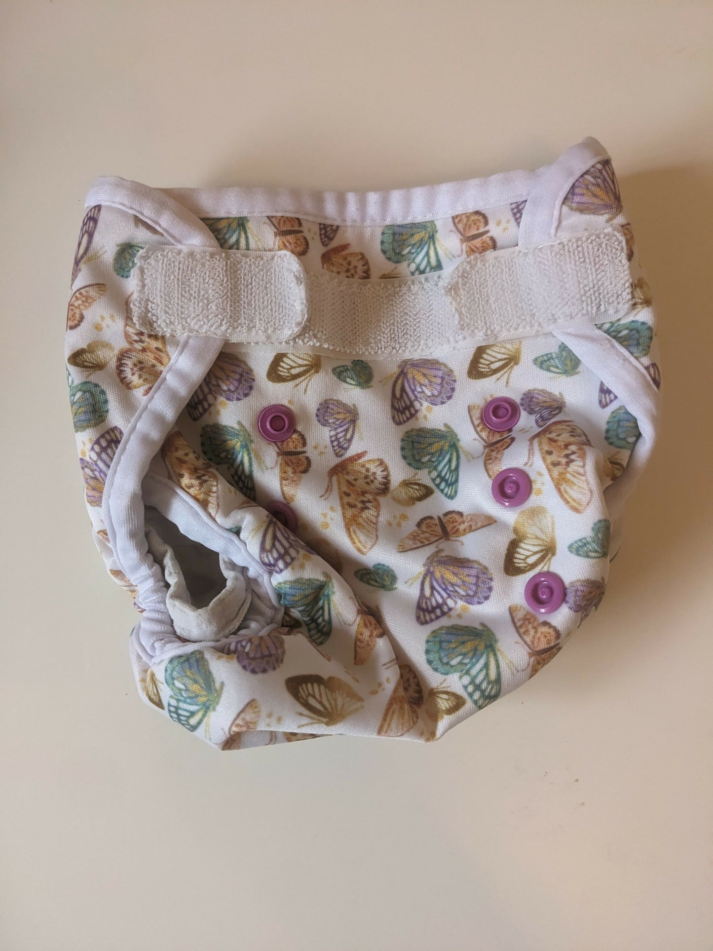 TJ's reusables butterflies newborn wrap