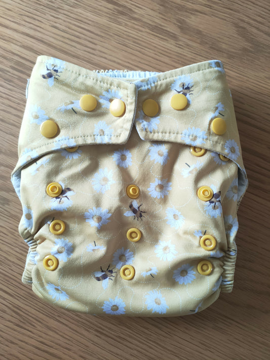 Baba+ Boo Bees and Flowers Pocket Nappy