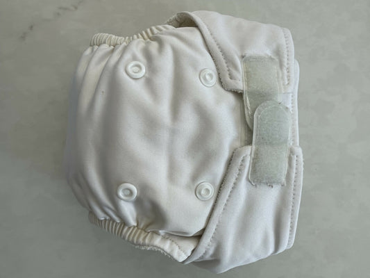 Baba and Boo New born pocket nappy white