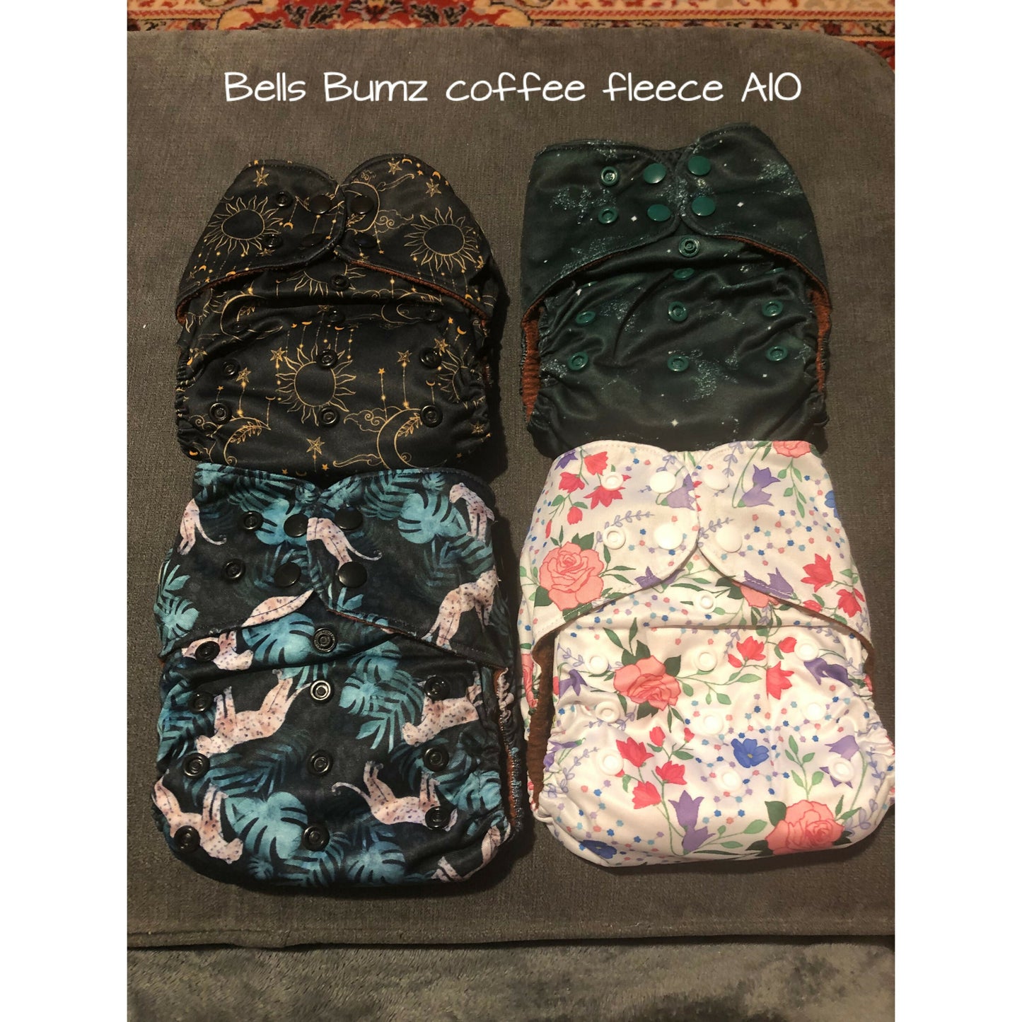 Bells Bumz Coffee Fleece All in Ones