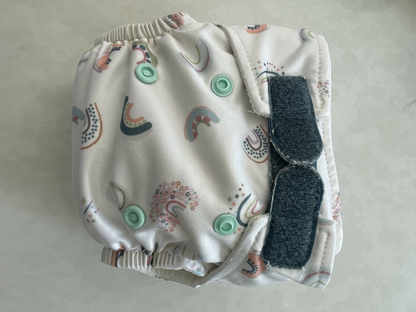 Baba and Boo New born Pocket nappy - rainbow