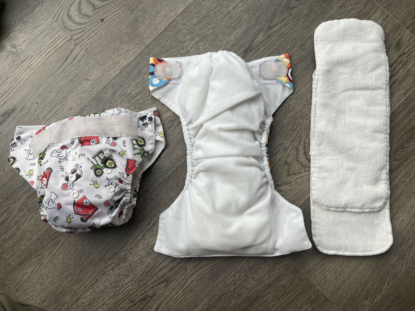 5 pocket nappies, Little Bloom and Dudeybaba