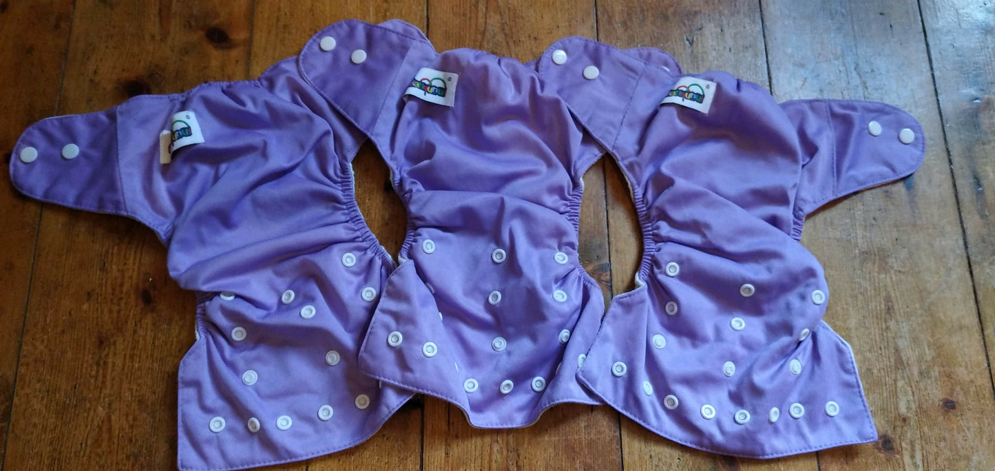 15 Reusable nappies cloth diaper with boosters and liner sheets