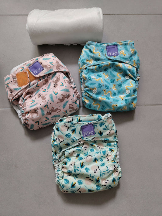 Bambino Mio all in one nappies x3