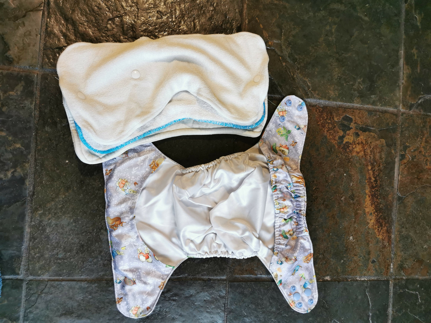 Monarch Peter rabbit reusable nappy