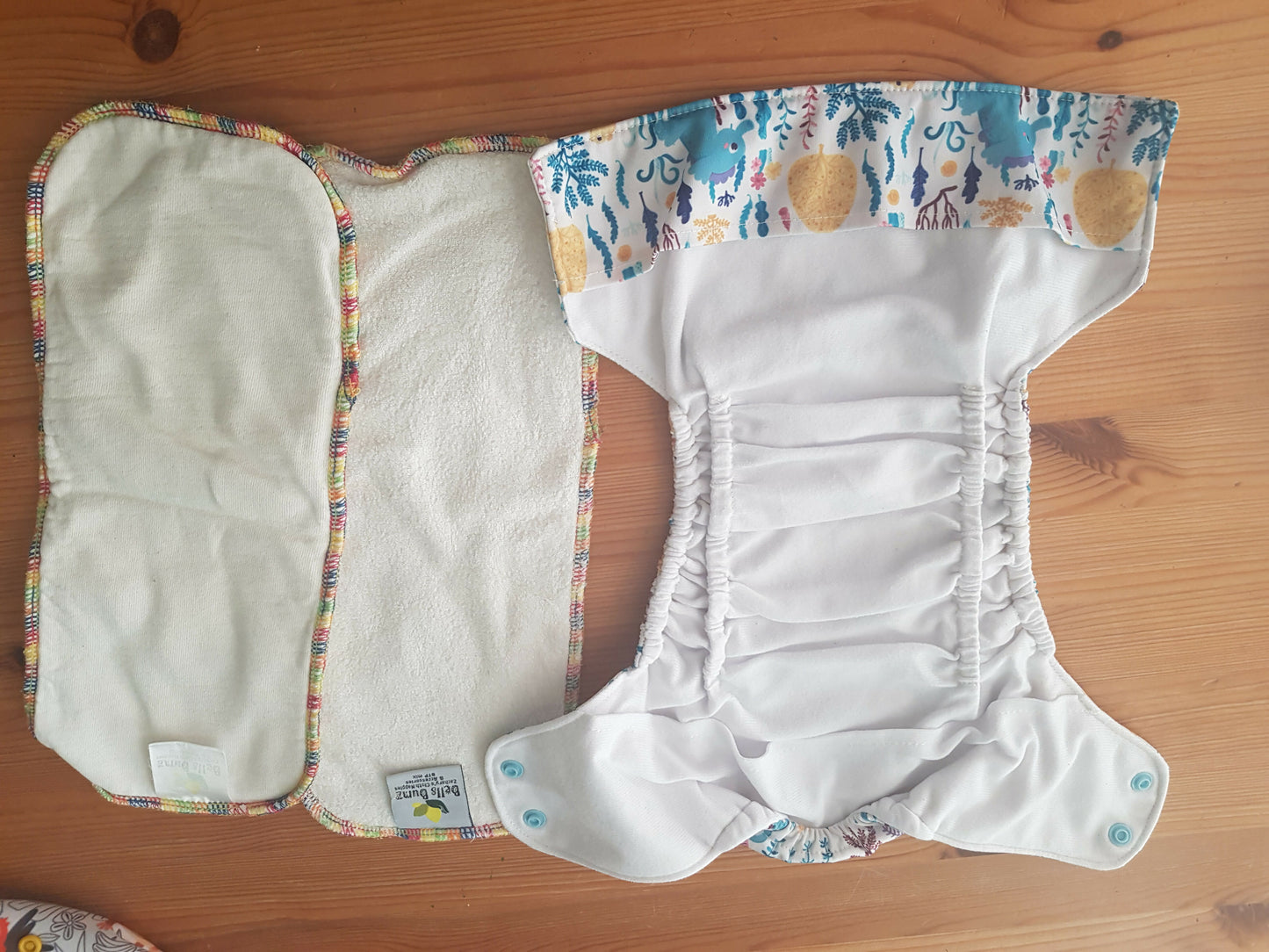 bells bumz pocket nappy with original insert and extra