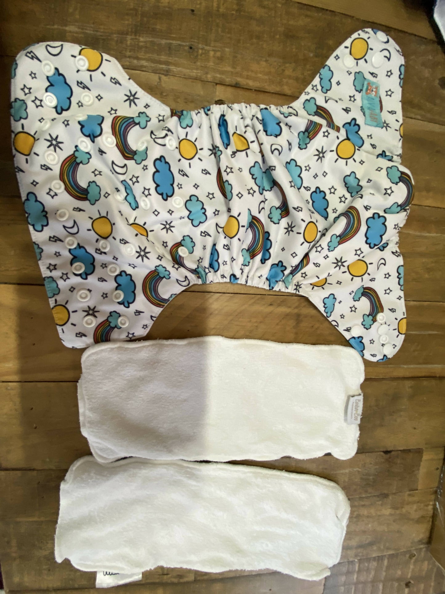 Boys Alva pocket nappies with inserts