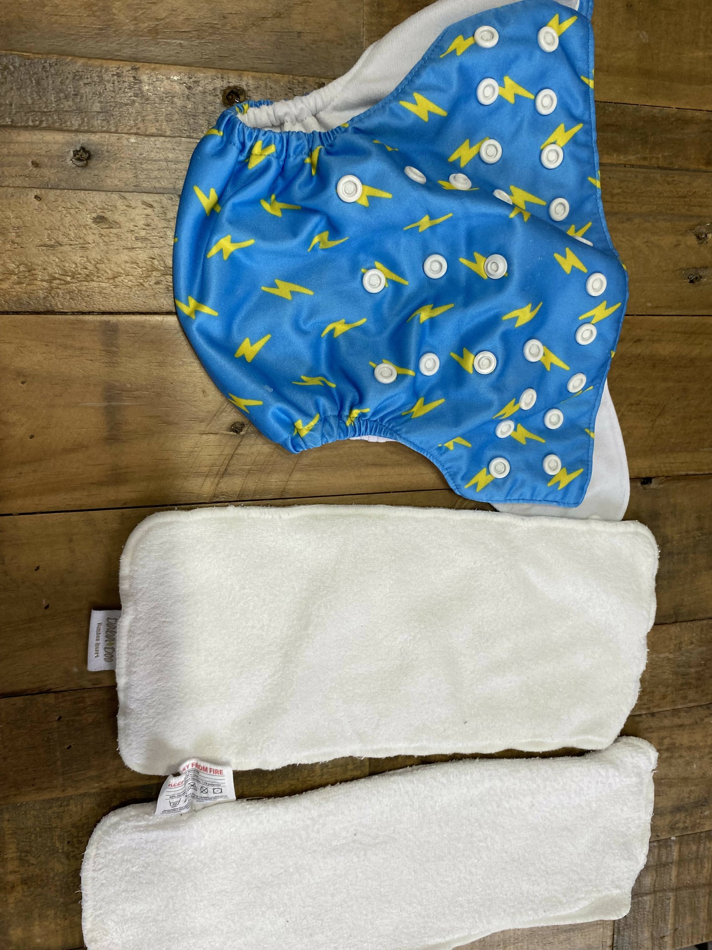 Boys Alva pocket nappies with inserts