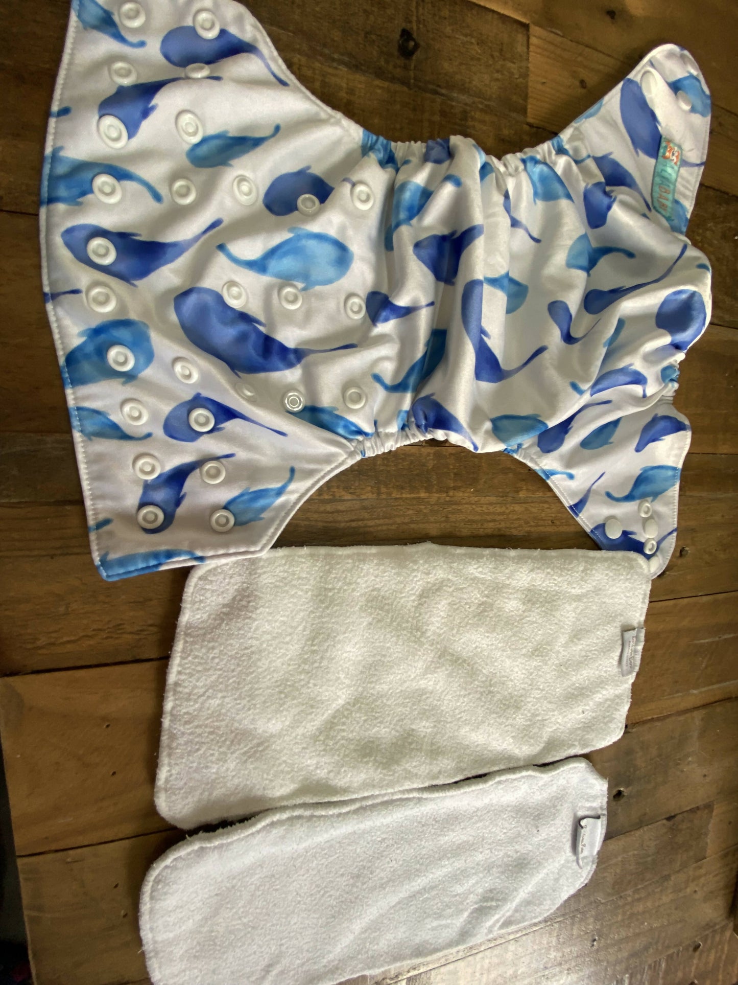 Boys Alva pocket nappies with inserts