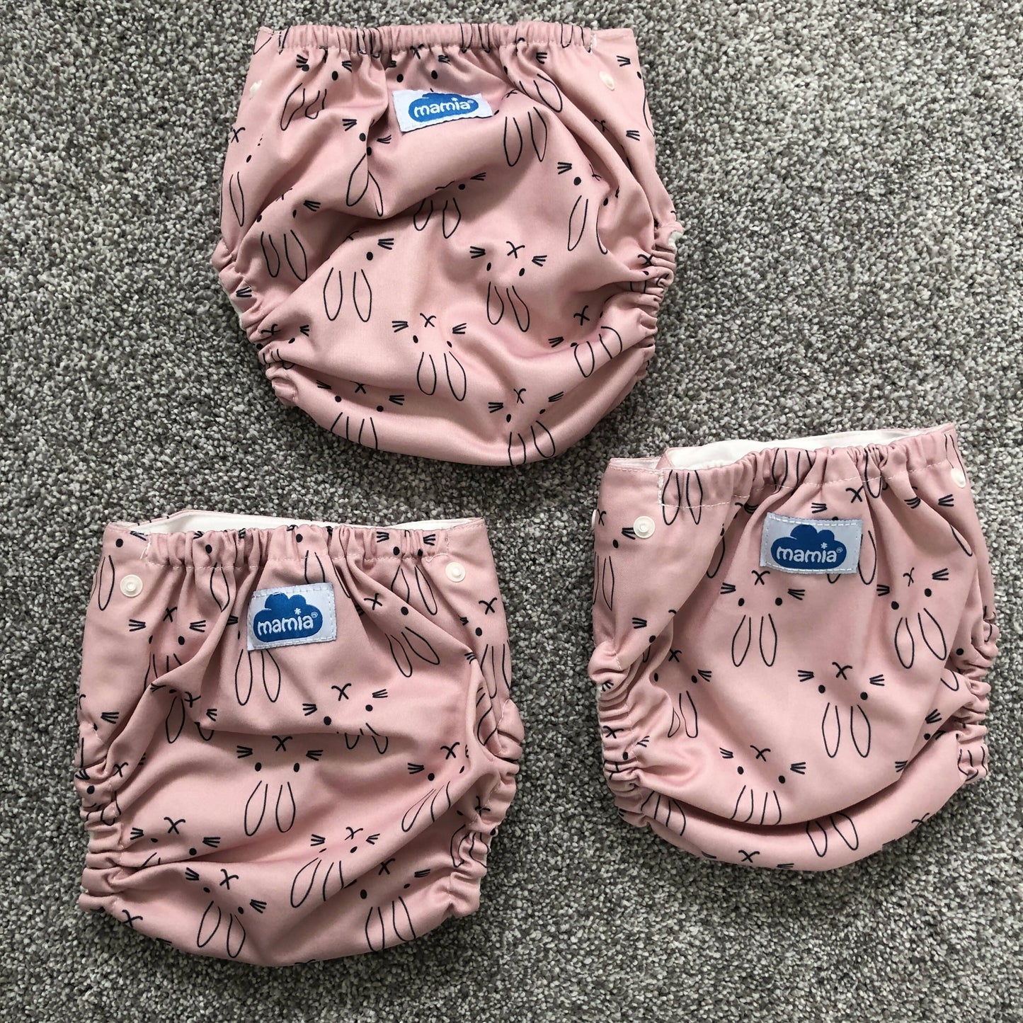 Mamia - Pocket Nappies with Inserts (3 Pack)